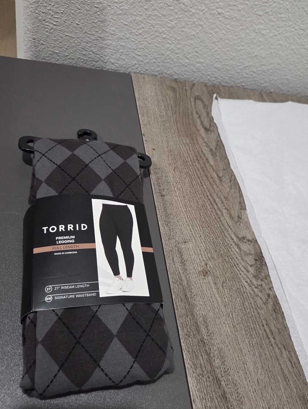 torrid Argyle Leggings - Black & Gray